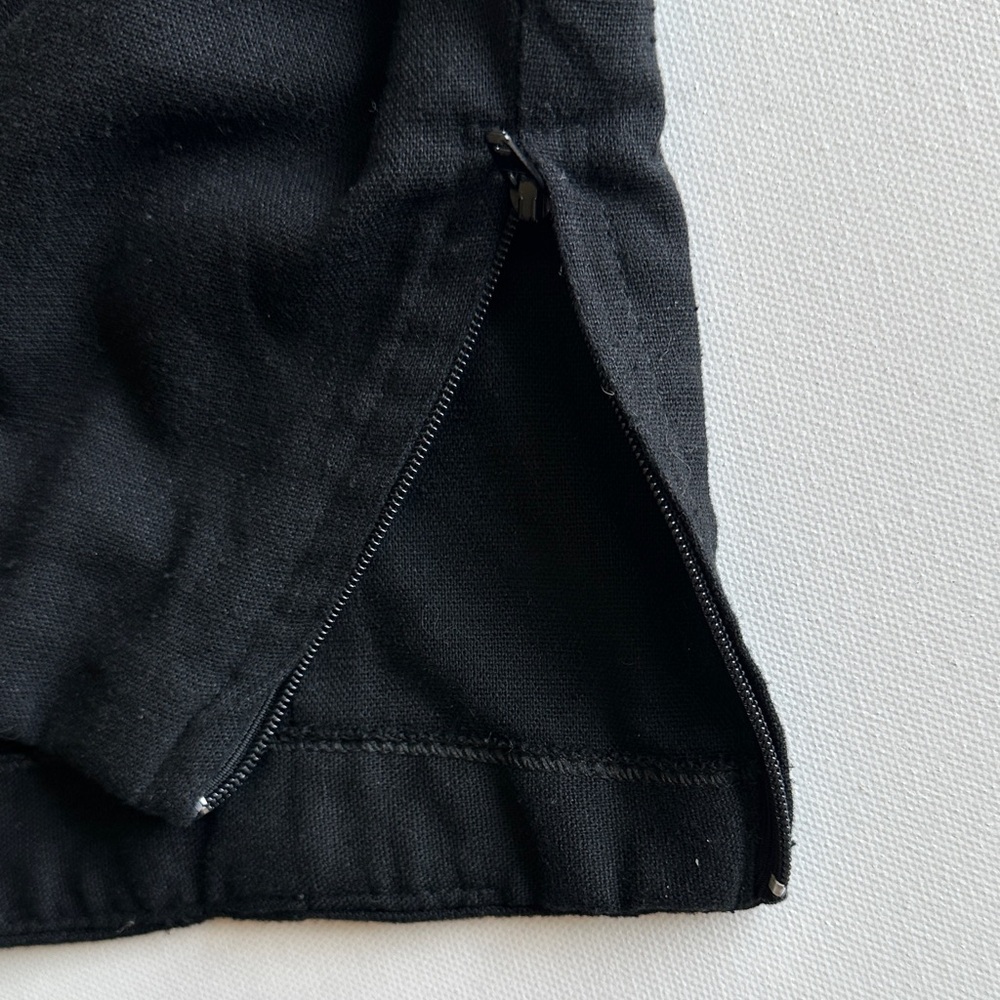 Garage Black Halter Top Viscose/ Linen Sz M - Picture 6 of 9